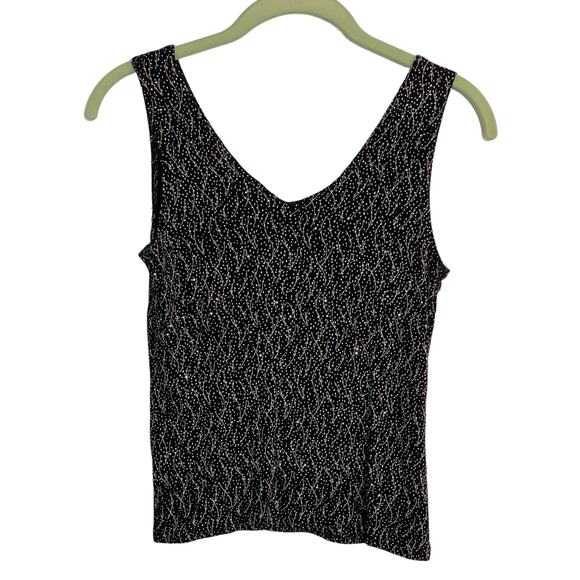 ONYX Nite Open Front Cardigan and Shell Black with Silver Sparkle Size Medium - Picture 5 of 7